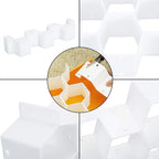Foraineam 3 Pack Honeycomb Drawer Organizer Plastic Partition Cabinet Clapboard Storage Boxes Closet Organizer Drawer Divider