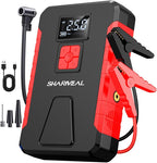 Sharmeal Jump Starter with Air Compressor, 5000A 160PSI Car Jump Starter Battery Pack (10.0L Gas/9.0L Diesel), Battery