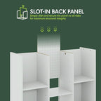 Furinno LUDER Book Shelf, 11-Cube Bookshelf, Reversible Bookcase, 9.4 x 29.1 x 41.7, Easy Assembly, for Living Room, Bedroom,