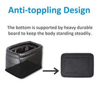 Leather Car Trash Can, Luxury Car Organizer, Leakproof Garbage Can for Car and Trucks, Black