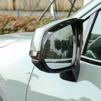 ERIDANUS Auto Accessories Fit for RAV4 2024 2023 2022 2021 2020 2019 Side Rearview Mirror Rain Eyebrow Cover Trim (Glossy Black) ABS 2 PCS