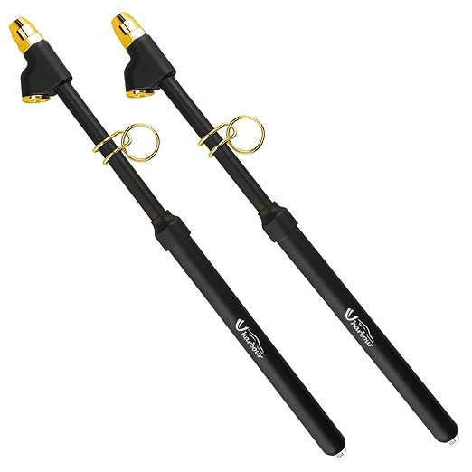 Dual Head Tire Pressure Gauge 10-150PSI, Heavy Duty Semi Truck Tire Pressure Gauge 1-10 Bar, Air Pressure Gauge for Tires Extended Tube for Semi Truck, RV, Car, Motorcycle(Pack of 2)