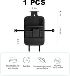 Car Seat Organizers,Multi-functional Back Seat Protectors, Storage Pouches, and Tray Holders (for Cars, Kids, Seat Back and Rear Seats) (Woven Black, 1 Pcs)
