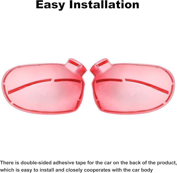 Voodonala for Challenger Rearview Mirror Cover Side Mirror Trim Shell Cover Decoration Trim for 2009-2024+Dodge Challenger Exterior Accessories ASB Red, 11pcs