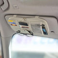Car Sun Visor Organizer, Auto Interior Accessories Pocket Organizer - Car Truck SUV Storage Pouch Holder, with Multi-Pocket Net Zipper (Gray)