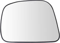 TRQ Driver Side Mirror Glass with Backing Plate Snap On Clear Compatible with 2007-2012 Nissan Versa Hatchback 2007-2011 Vers
