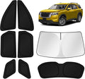 KUST Car Window Shades for 2022-2025 2026 Nissan Pathfinder Accessories Windshield Sun Shade Side Rear Window Covers Sunshade Privacy Protection for Camping Blackout UV Block Full Set 8PCS