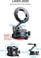 LISEN for Magsafe Car Mount, Phone Holders for Your Car, Magnetic Car Accessories for Women Men Truck Jeep BMW Ford, Gifts for Mother Day, for iPhone 17 Pro Max 16 15 14 13 12, Samsung S26, Black