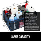 GORILLA GRIP Large Capacity Sturdy Trunk Storage Organizer, Slip and Water Resistant Collapsible Organization Container for