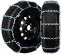 Super Grip V-Bar Ice & Snow Chains 2 Pack for Cars & SUVs - 16" to 21" Tire Anti-Slip Ice & Snow Traction, Easy Installation 
