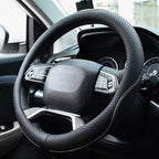 Rueesh Microfiber Leather Steering Wheel Cover Anti-Slip Matte Finish Auto Car Wheel Cover Universal 15 Inch Wheel Cover for 