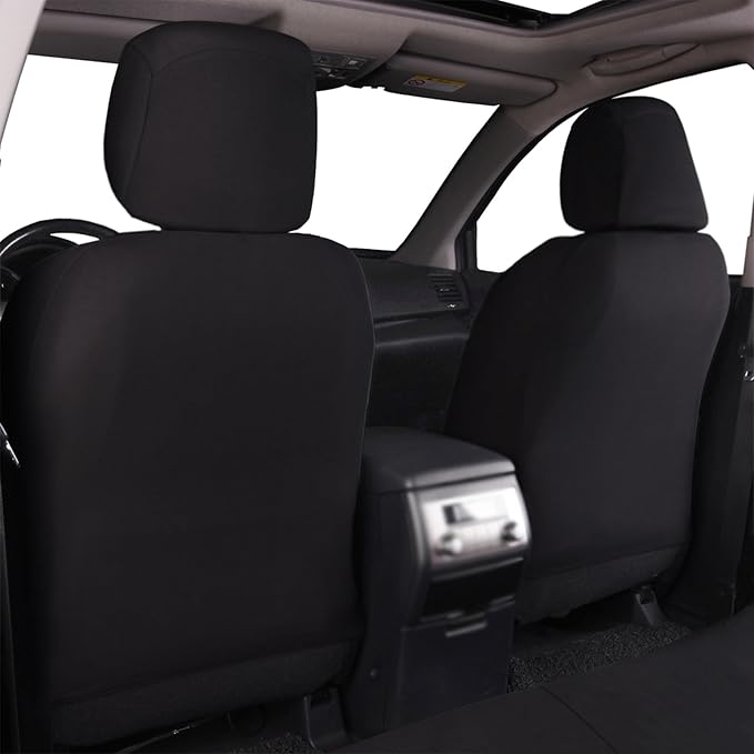 Flying Banner Car Seat Covers Full Set Front Seats and Rear Bench Mesh Fabric Splicing Polyester Cover Black with Purple Colo