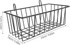 ULTECHNOVO Hanging Wire Basket 9.84X5.51X4.33 Inch Metal Storage Organizer for Pegboard Grid Wall Kitchen Garage Rv Tool Shed