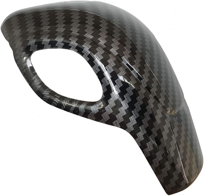 ruihe Car Gear Shift Knob Cover Carbon Fiber Color Sticker Trim Fit for Ford Focus Fiesta Fusion Escape C-Max Transit-150 Tra