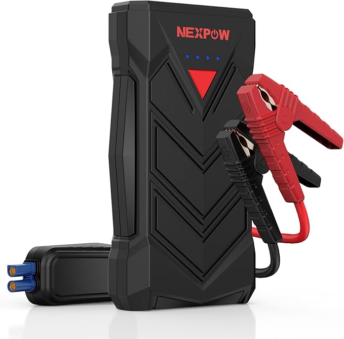 NEXPOW Battery Jumper Starter Portable12V Car Battery Jump Starter Power Pack with USB Quick Charge (Up to 7L Gas or 5.5L