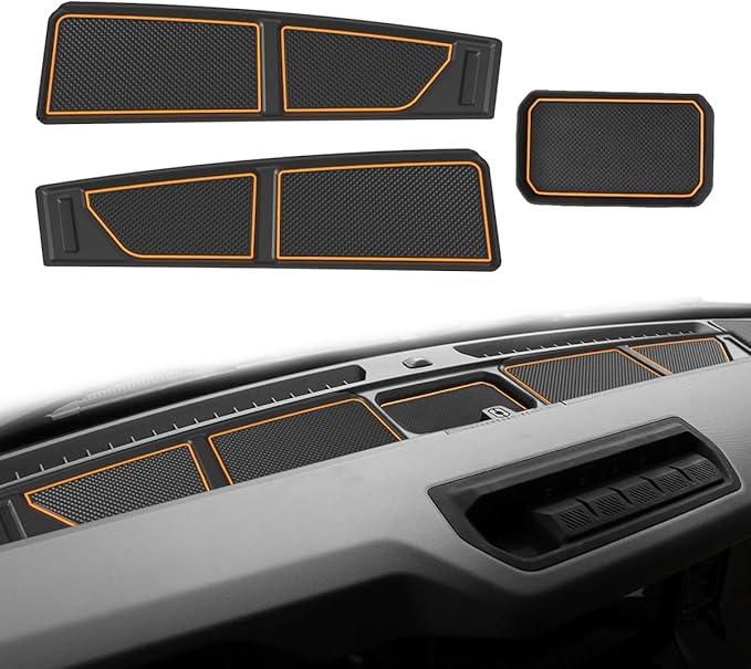 Auovo Dash Cover Tray Compatible with Ford Bronco Accessories 2021 2022 2023 2024 2025 2026 Bronco Silicone Dashboard Mat fit
