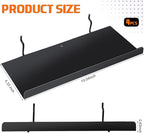 Beeveer 4 Pcs Pegboard Shelves Wall Organizer Brackets Pegboard Steel Tray Accessories Organizing Tools for Craft Garage Nurs