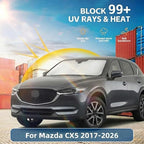 Windshield Sun Shade for Mazda CX5 CX-5 2017-2024 2025 2026 Front Window Shade Custom Fit CX5 Accessories Sport, Touring, Grand Touring,Crossover Sun Visor Foldable Shade Blocks UV Rays Accessories