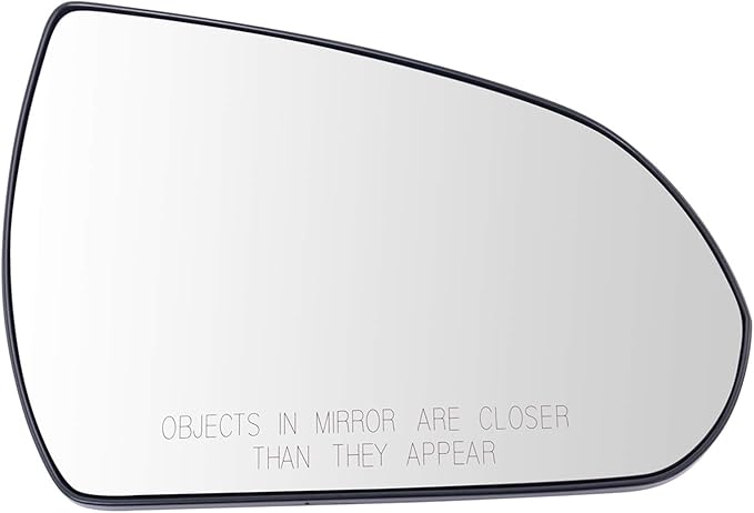 TRQ Passenger Side Heated Mirror Glass Snap On for 2017-2018 Hyundai Elantra US Built Models Partslink HY1325103