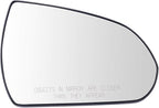 TRQ Passenger Side Heated Mirror Glass Snap On for 2017-2018 Hyundai Elantra US Built Models Partslink HY1325103