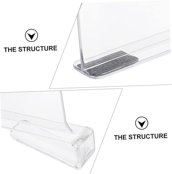 Luxshiny Organize Your Closet 2pcs Acrylic Wardrobe Partition Shelf Divider for Clothes Hats Towels