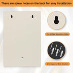 KYODOLED Key Storage Lock Box with Code, Locking Key Cabinet, 40 Key Holder Wall Mount with Combination Lock, Hooks & Tags La