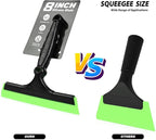 EHDIS 2PCS Flexible 8-Inch Silicone Squeegee Window Tint Tool Auto Water Blade, Shower Squeegee for Car Windshield, Glass, Tiles, and Smooth Surfaces (Green)