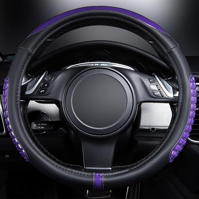 Flying Banner car Steering Wheel Cover Gel Massage Velvet Cool Warm Universal Size 15 inches SUV Truck Anti Slip Odorless Sum