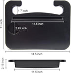 Double-use Steering Wheel Tray(14.5*11inch), Car Food Trays for Eating with Drinks Holder, Car Trays for Eating for Pad Laptop, Multipurpose Travel Car Accessories, Fits Most Vehicles Steering Wheels