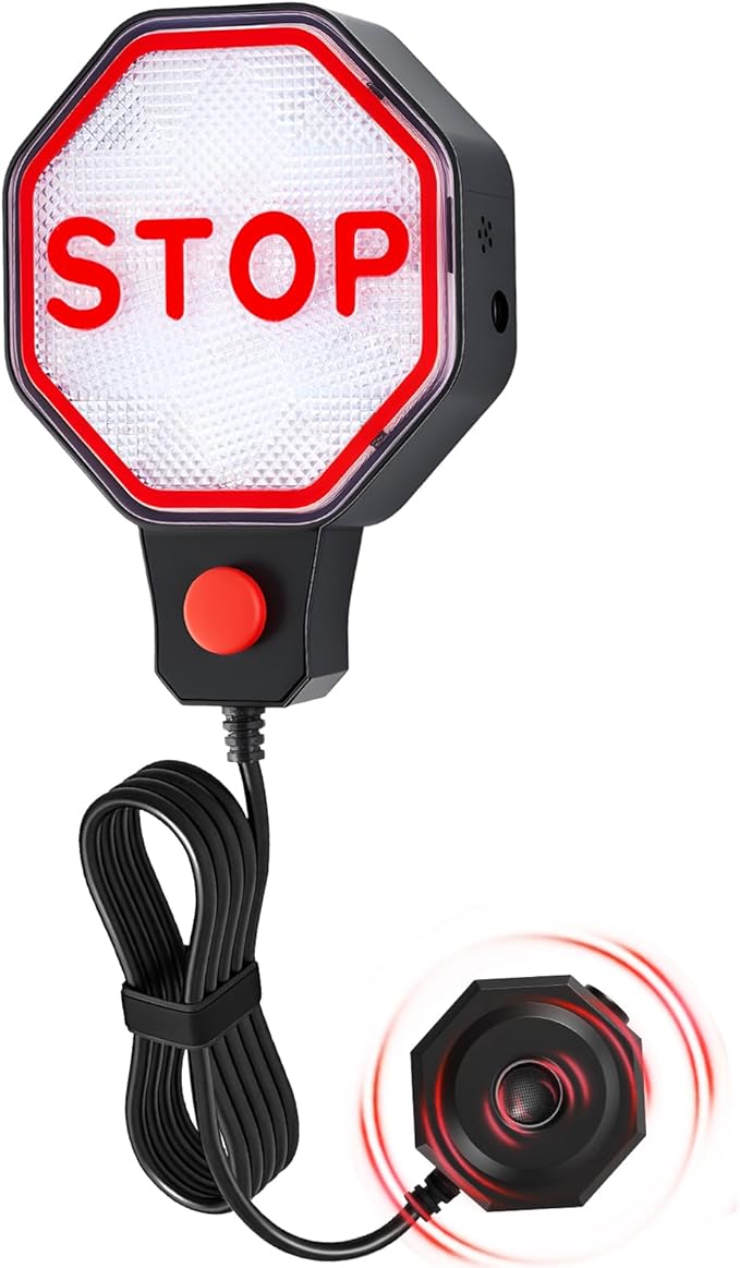Strdfeve Garage Parking Sensor for Car – Adjustable LED Parking Aid with Red/Yellow/Green Indicator, 6"–6 ft Stop Distance