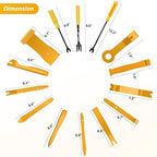 GOOACC 200Pcs Trim Removal Tool, Auto Push Pin Bumper Retainer Clip Set Fastener Terminal Remover Tool Adhesive Cable Clips R