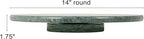 Creative Co-Op Round Marble Lazy Susan, Green