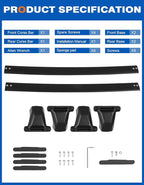 300lb Roof Rack Cross Bars Compatible with Jeep Grand Cherokee L 2021-2026 and 2022-2026 Grand Cherokee WL, Heavy Duty Aluminum Crossbar Racks Roof Rail Rooftop Luggage Canoe