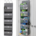 GORILLA GRIP Over The Door Organizer Storage, 5 Deep Hanging Shelves, Holds 50lbs, Closet Organizers Shelf for Bedroom, Shoes