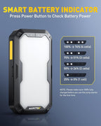 AUXITO Portable Jump Starter - 4000A Car Battery Jump Starter(8L Gas/7L Diesel) 2000LM Camping Light 12V Jump Box with 4