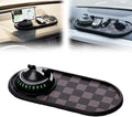 Multifunctional Car Anti-Slip Mat with 360° Rotating Phone Holder & Temporary Parking Number, Anti Slip Mat for Car Dashboard