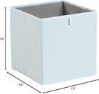 Amazon Basics Collapsible Cube Organizer Bins, Closet Storage Baskets for Shelves with Secure Pull Handle, Foldable Space-Sav