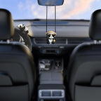 8 Pcs Cute Panda Steering Wheel Cover Set for Women Girl,Anti-Slip Lovely Cartoon Car Wheel Protector Universal 15 Inch Fit for Vehicle, Car, Auto, SUV (Black White)