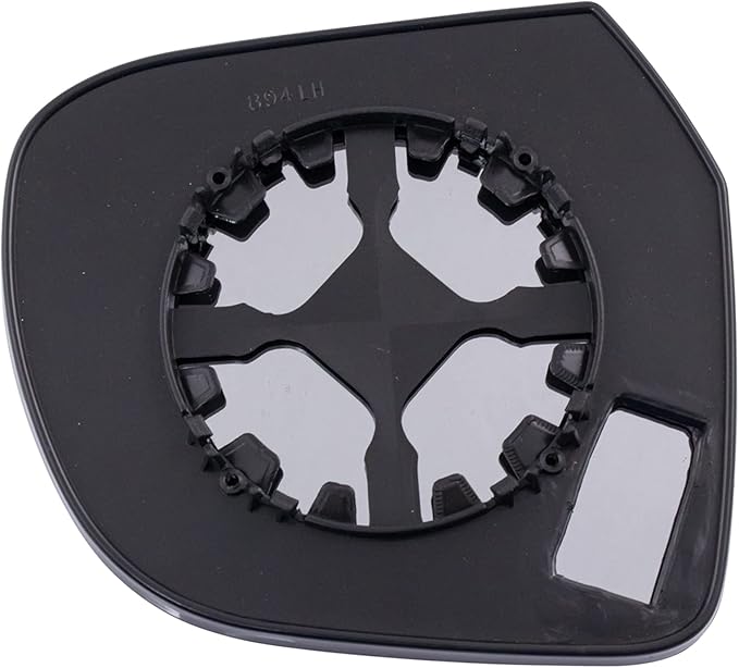 TRQ Driver Side Mirror Glass Snap On Clear Compatible with 2012-2014 Nissan Versa 2014 Versa Note NI1324149