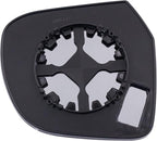 TRQ Driver Side Mirror Glass Snap On Clear Compatible with 2012-2014 Nissan Versa 2014 Versa Note NI1324149