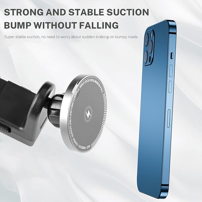 KUNGKIC for Car Headrest Tablet Holder for BMW X3 X5 X6 I20 G05 G06 G45 G60 G61 G70 Adjustable Tablet Car Mount for Back Seat Road Trip Essentials Black (Wireless Charging)