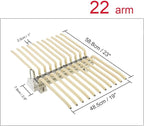 Pull Out Clothes Rail Extendable Wardrobe Rail Tube Rod - Steel Pull Out Pants Rack Pants Hanger Bar 22 Arms, Extendable Clos