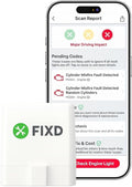 FIXD Bluetooth OBD2 Scanner for iPhone & Android - Diagnostic Scan Tool for Repairs and Car Buying - Check Engine Code Reader