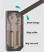 Pull Down Wardrobe Clothes Rail - Extendable Clothes Rail, Steel Sliding Trouser Bar, Push-Pull Wardrobe Organizer, Soft Clos