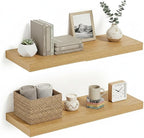 Vivelove Floating Shelves 24 inchs Long, Bathroom Shelves Over Toilet 9.1” Deep, Wall Mounted Wall Shelves for Bedroom, Livin