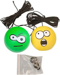 Tennis Garage Parking Aid with Lanyard 8 Pcs Garage Tennis Parking Aid 7cm Hanging Ball 4m Elastic Rope PU Foam Car Sign Decoration General Ornament(ColorA)