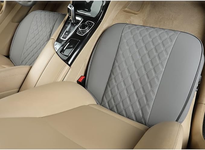 Black Panther PU Car Seat Cover, Front Seat Protector Compatible with 90% Vehicles,Embroidery,Anti-Slip & Full Wrapping Botto