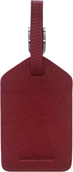 Personalized Monogrammed Leather Luggage Tags - 2 Pack