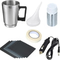 Headlight Restorer Kit, Car Headlight Restoration Kit with Atomizing Cup, Repair Fluid and Sandpaper, Lens Glass Polishing Po