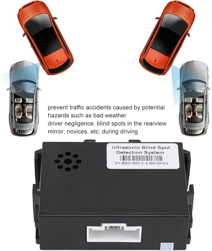 Acouto Blind Spot Detection System Kit Car Blind Spot Monitoring System BSD Distance Assistant Lane Changing Warning Reversin